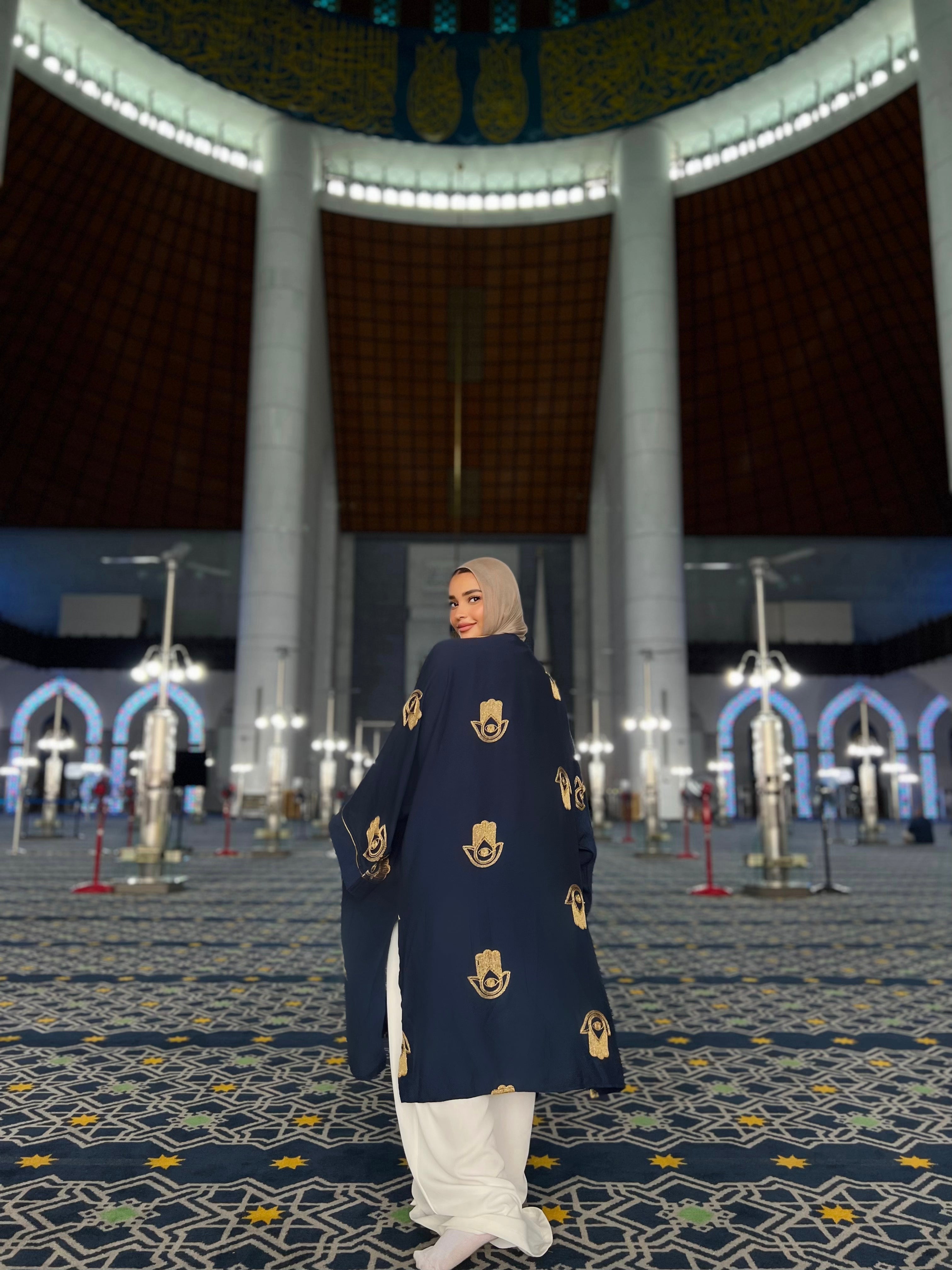Golden eye khamsa Kimono