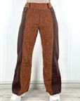 Two Tone Wide Pants Carmel