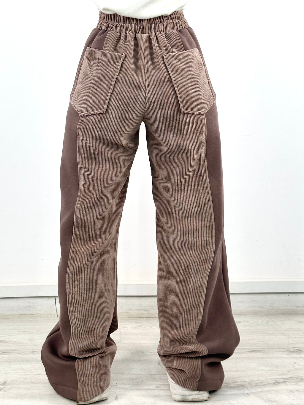 Two Tone Wide Pants Sand