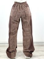 Two Tone Wide Pants Sand