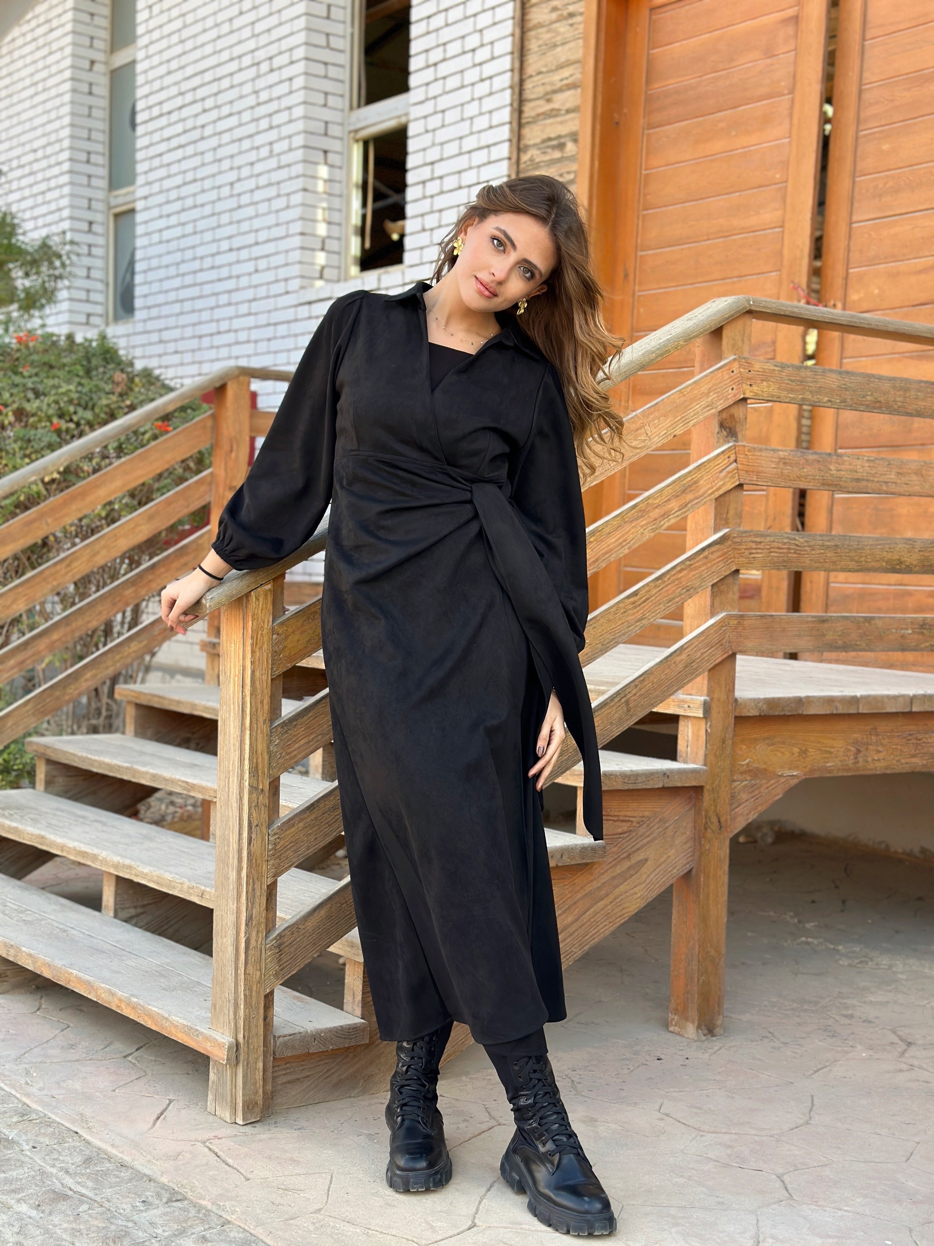 Shape it Suede Dress