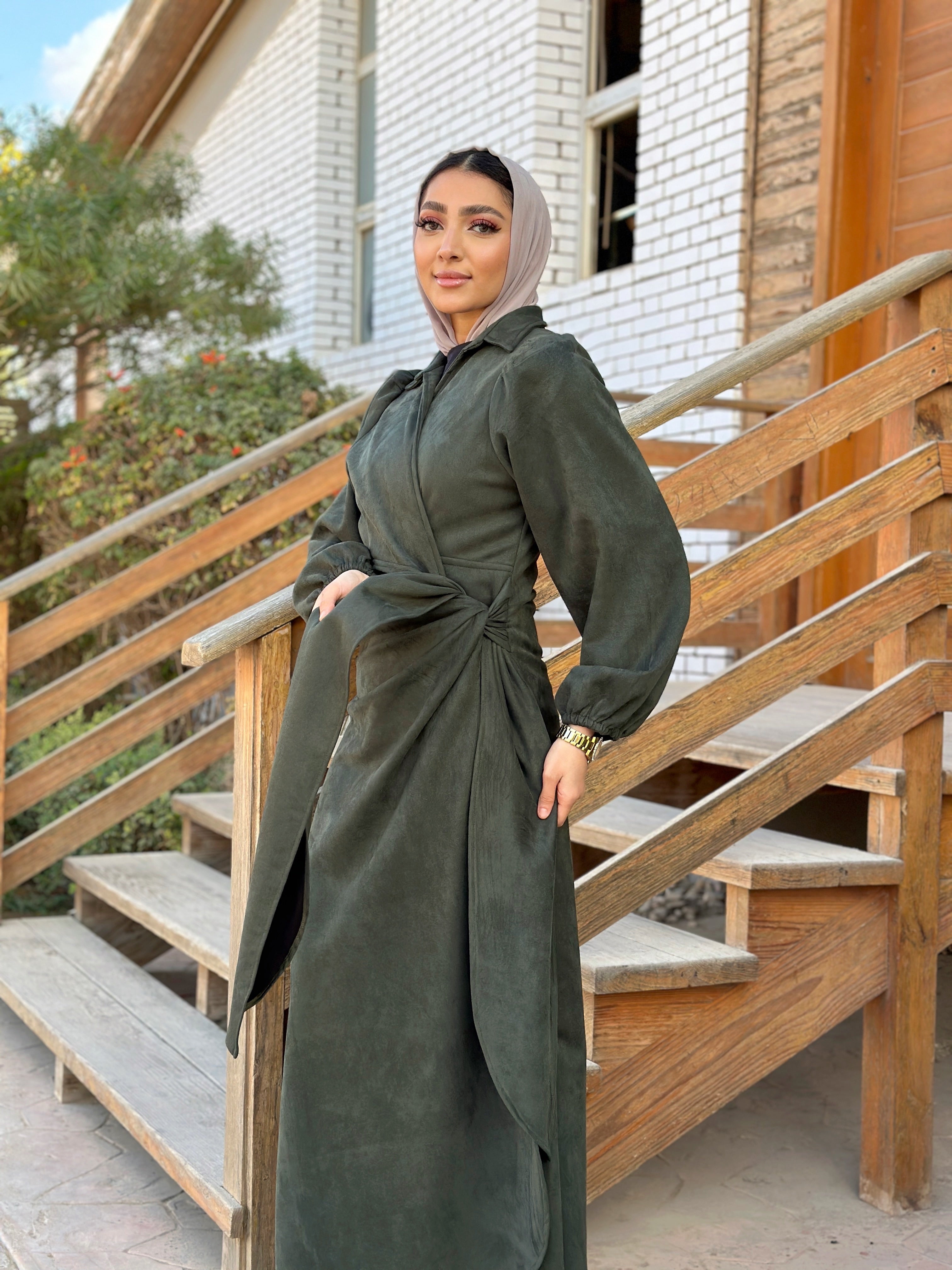 Shape it Suede Dress