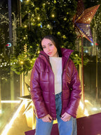 Leather Puffed Jacket