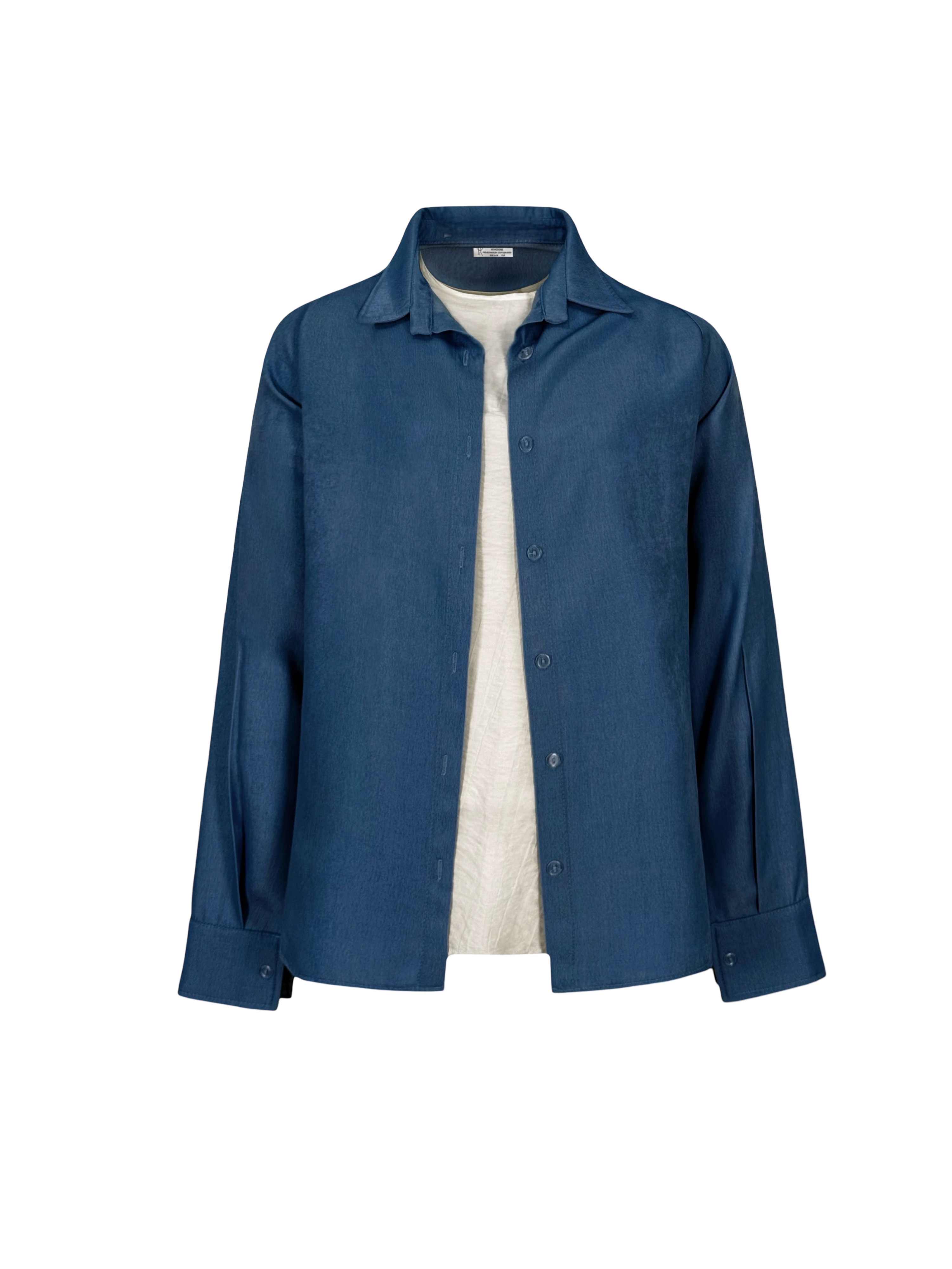 Shiny Denim Set Shirt