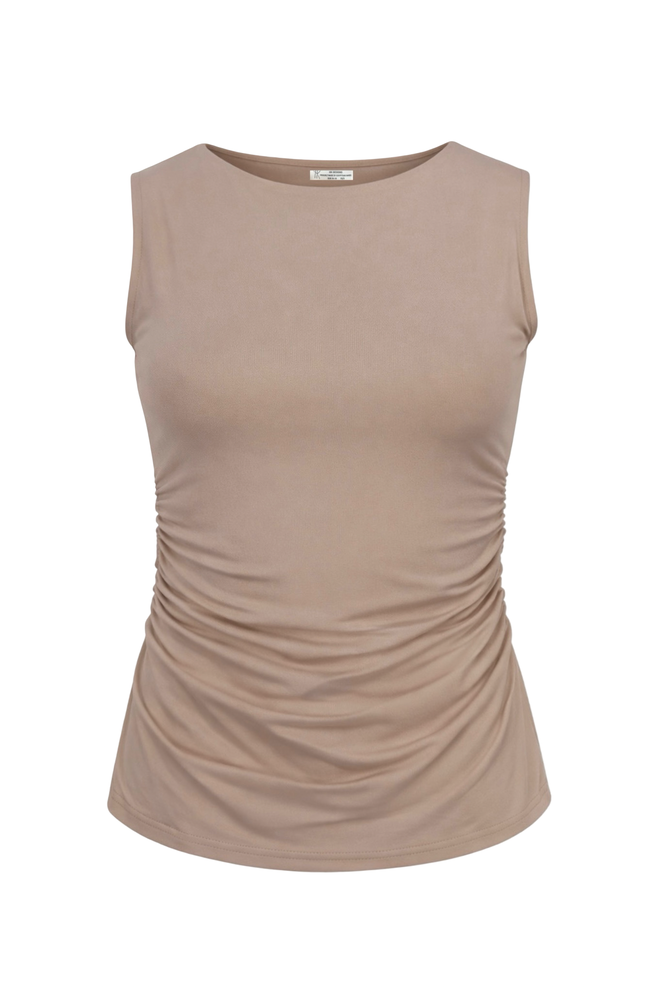 Double layer Snatched Sleeveless Basic