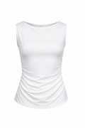 Double layer Snatched Sleeveless Basic