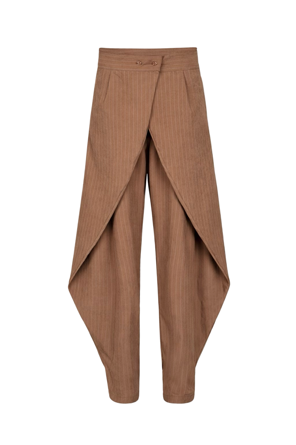 Wrap Puff Stripped Pants