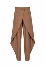 Wrap Puff Stripped Pants
