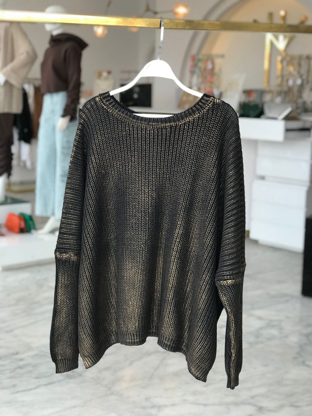 Golden Black Sweater