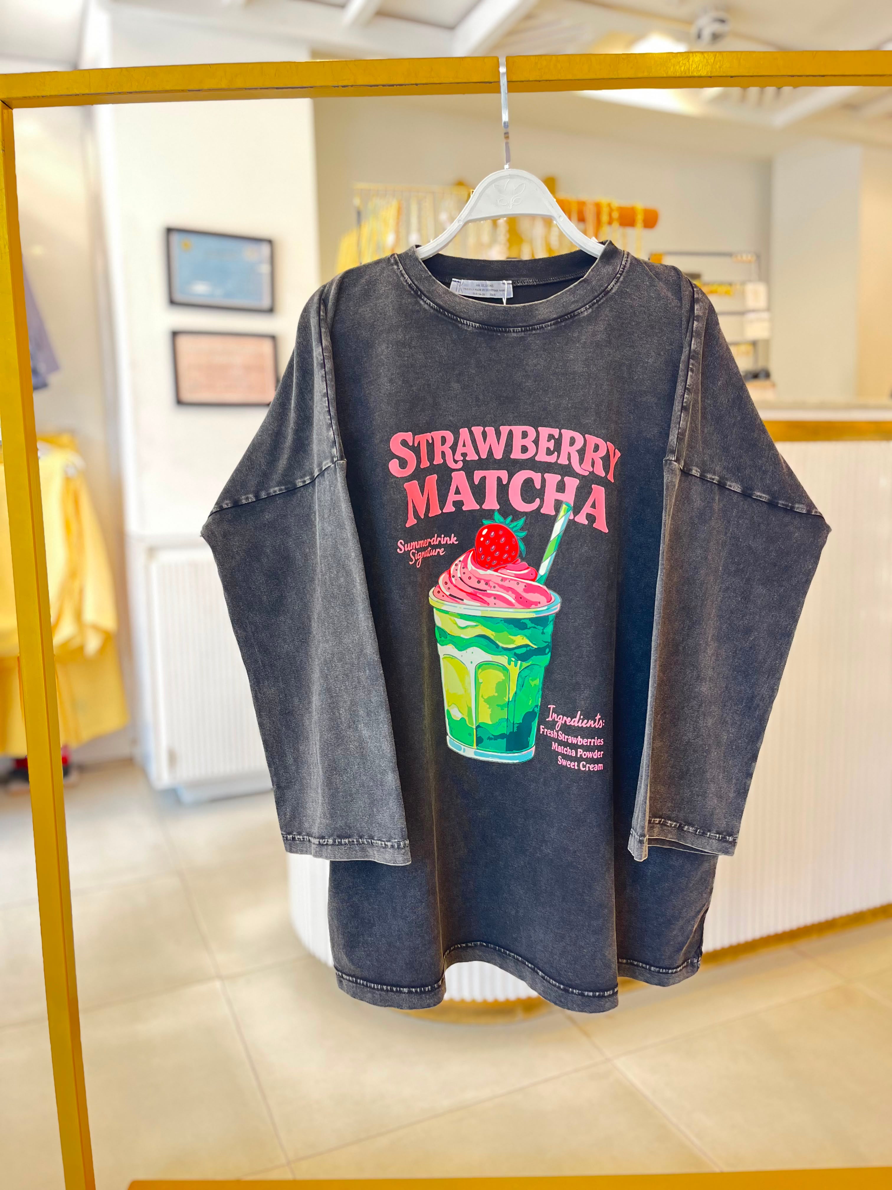 Strawberry Matcha Acid T-Shirt