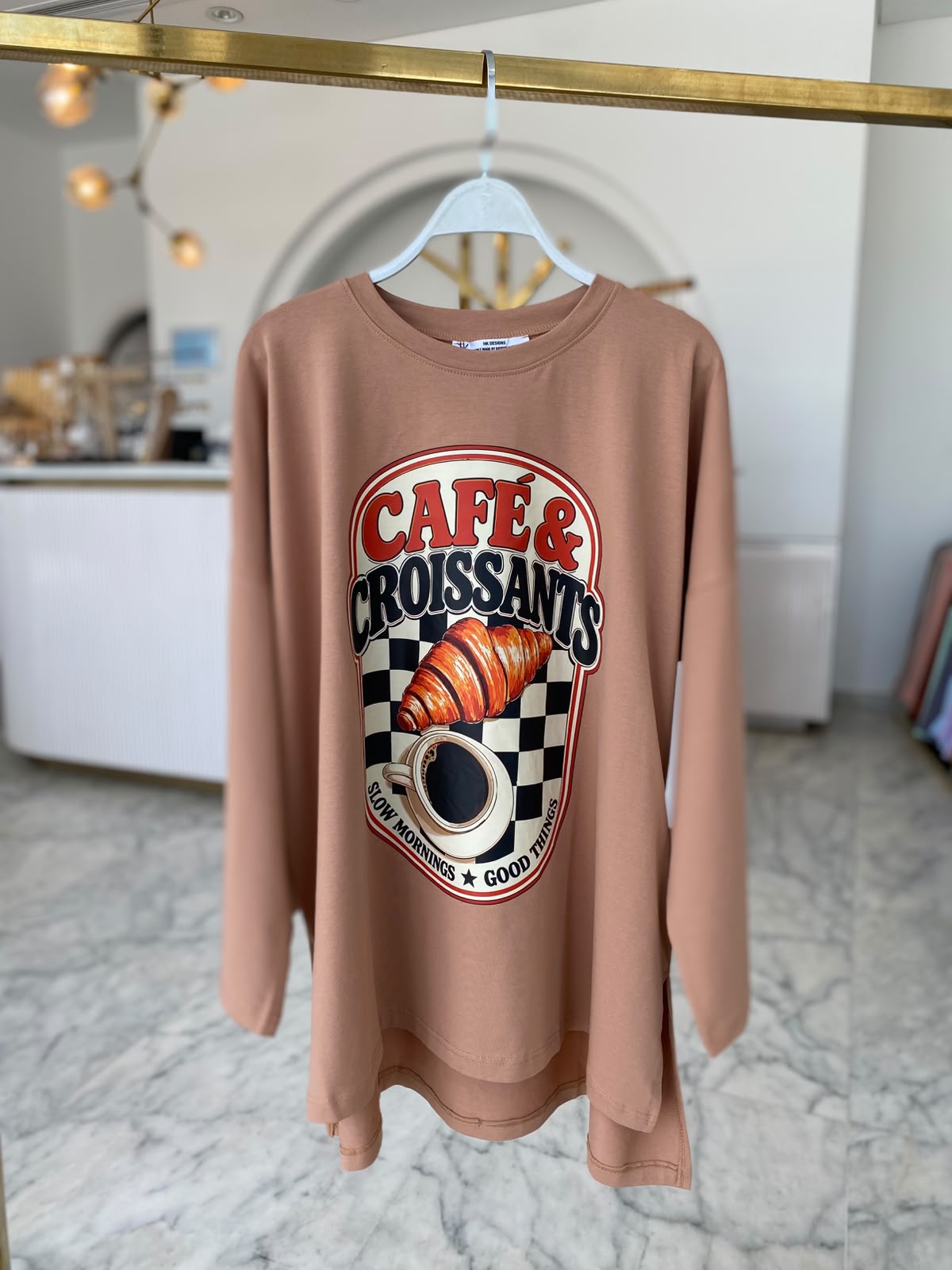 Cafe and Croissants T-Shirt