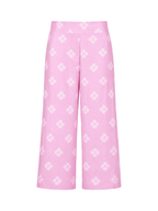 Cropped Lin Floral Pants