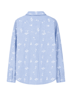 Stripes Floral Oversized Shirt