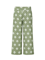 Cropped Lin Floral Pants
