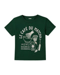 Le Cafe du Matcha Embroidered kids T-Shirt