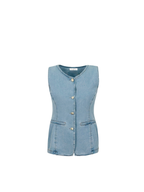 Full Glam Denim Vest