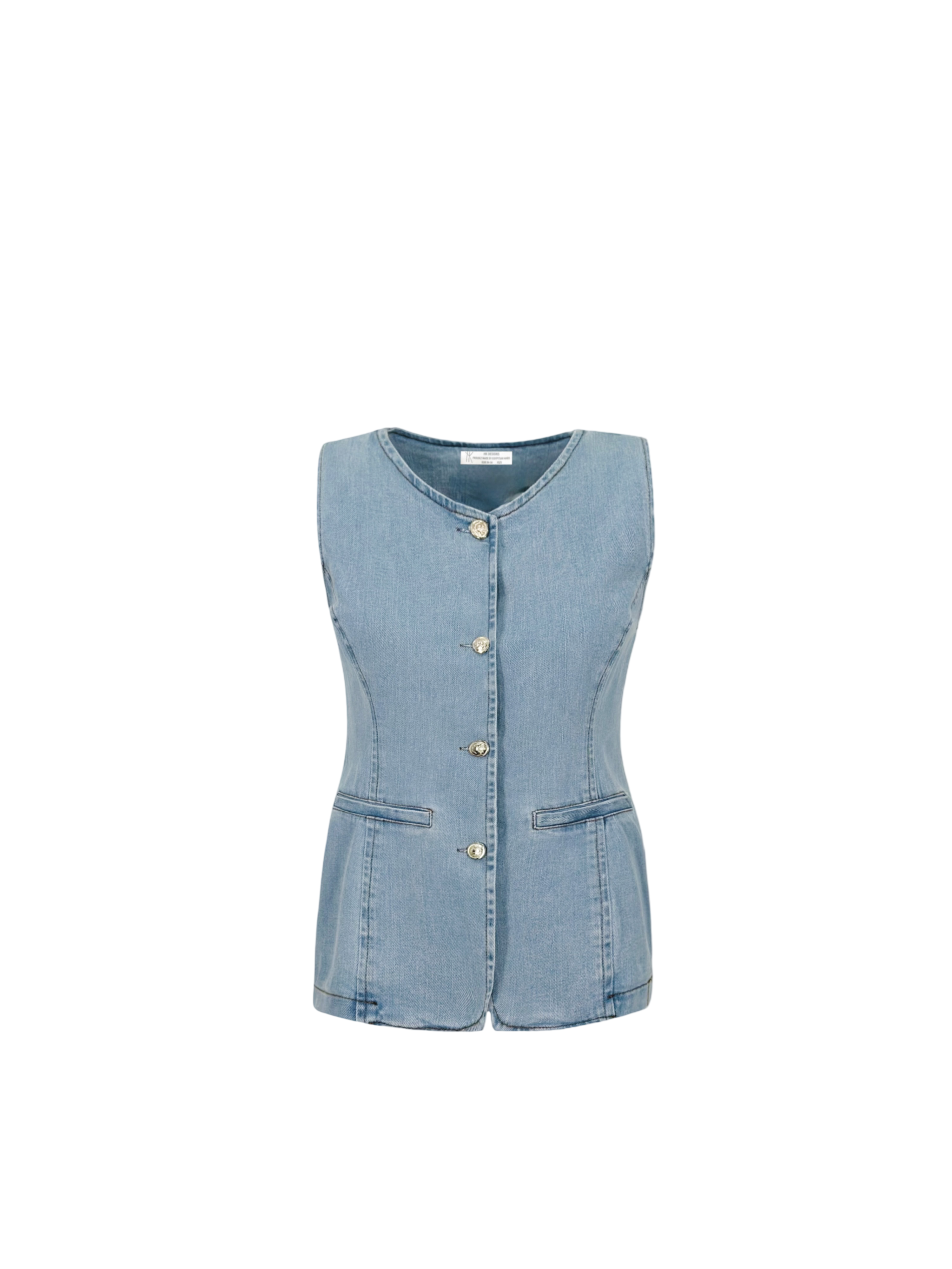 Full Glam Denim Vest