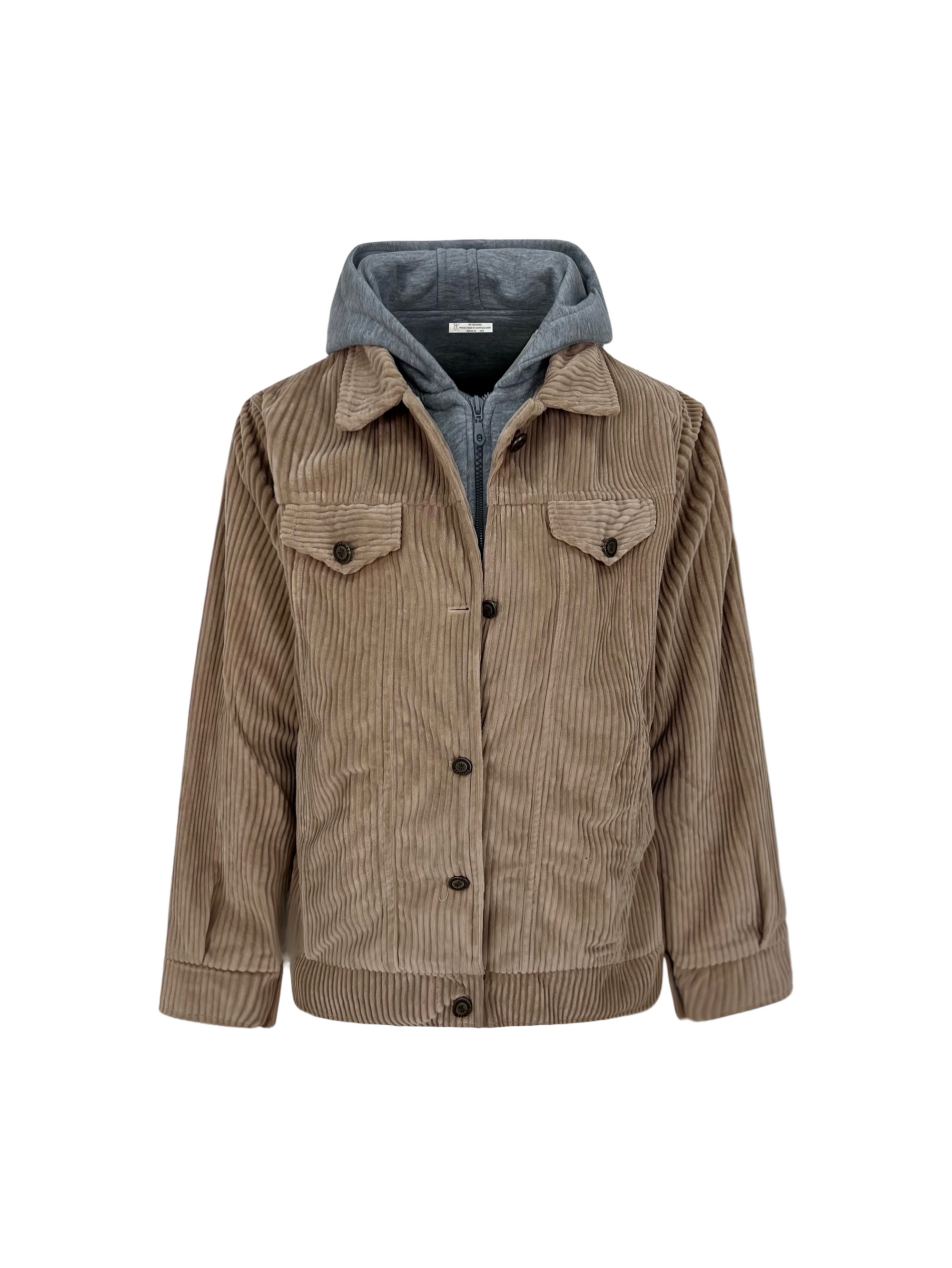 Hooded Corduroy Jacket