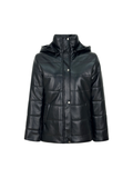 Leather Puffed Jacket