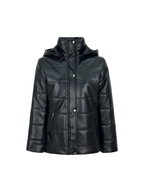 Leather Puffed Jacket