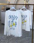 Amalfi Coast Cream T-Shirt Long Sleeve