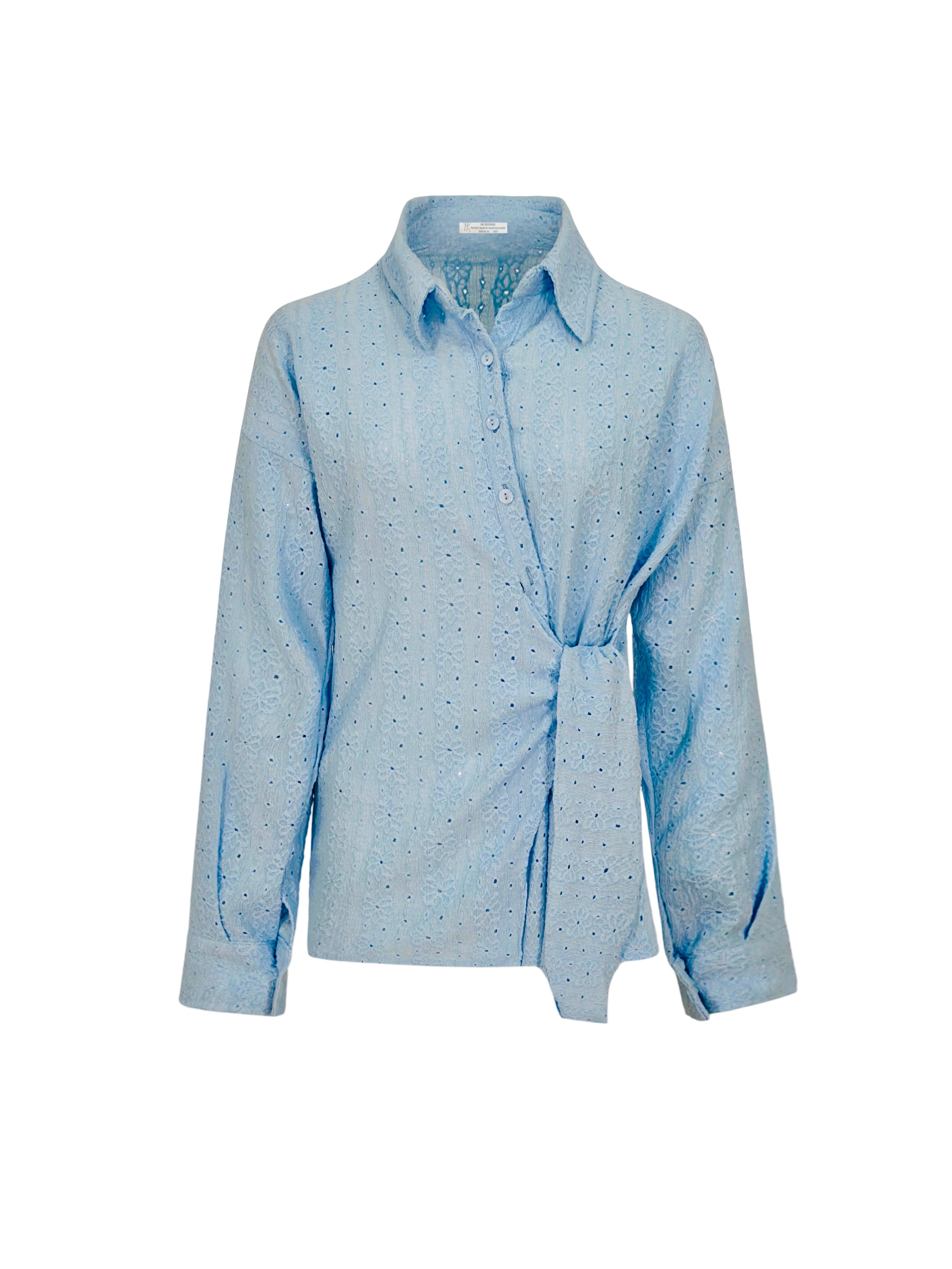 Wrap it Embroidered Set Shirt