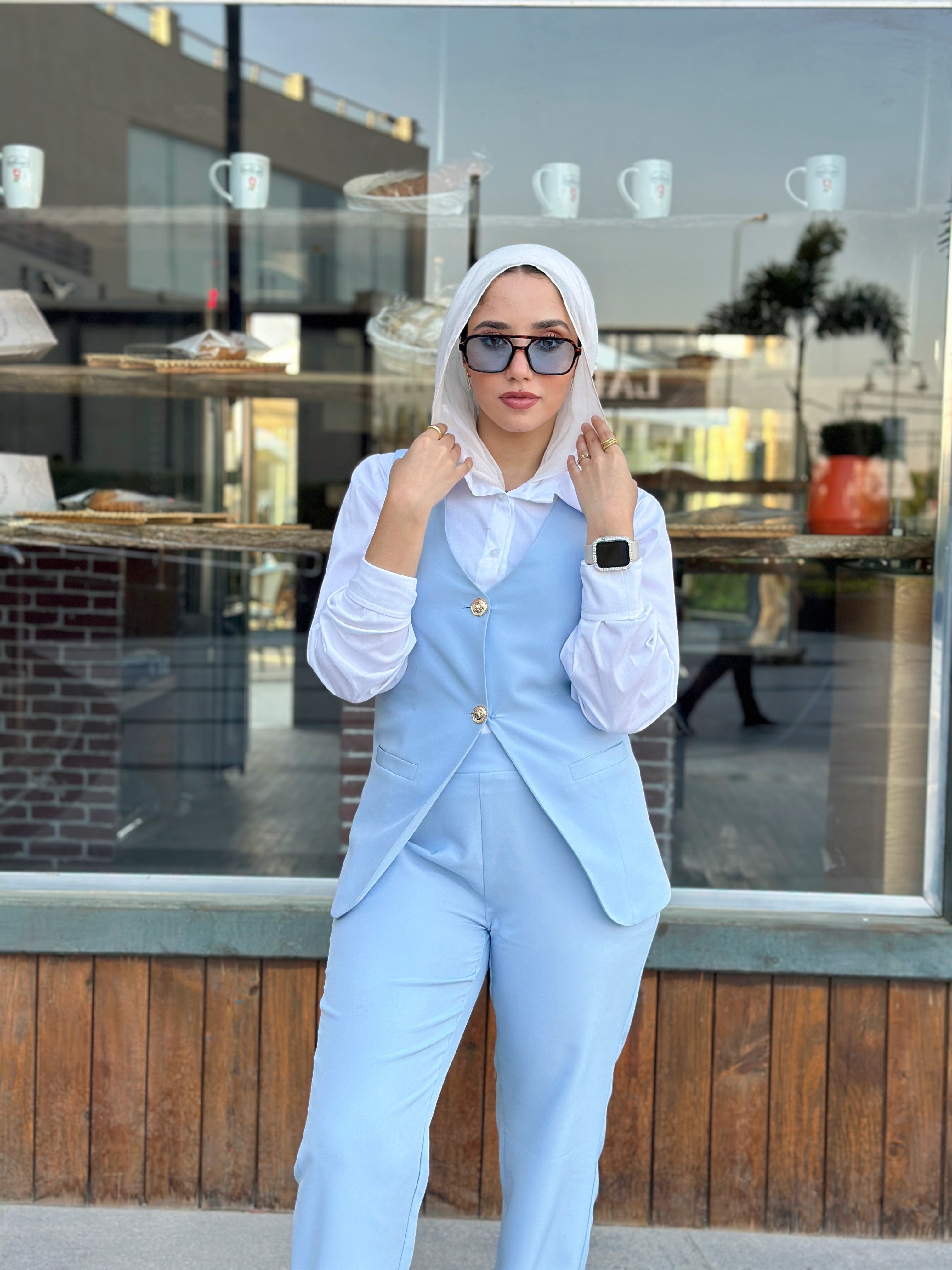 Night at Copenhagen Vest Baby Blue