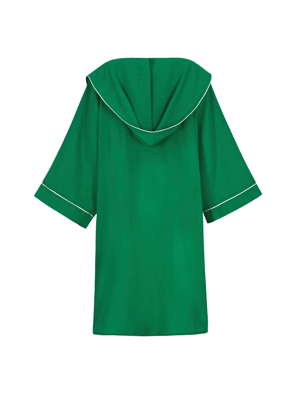 Hooded Trimmed Set Kimono