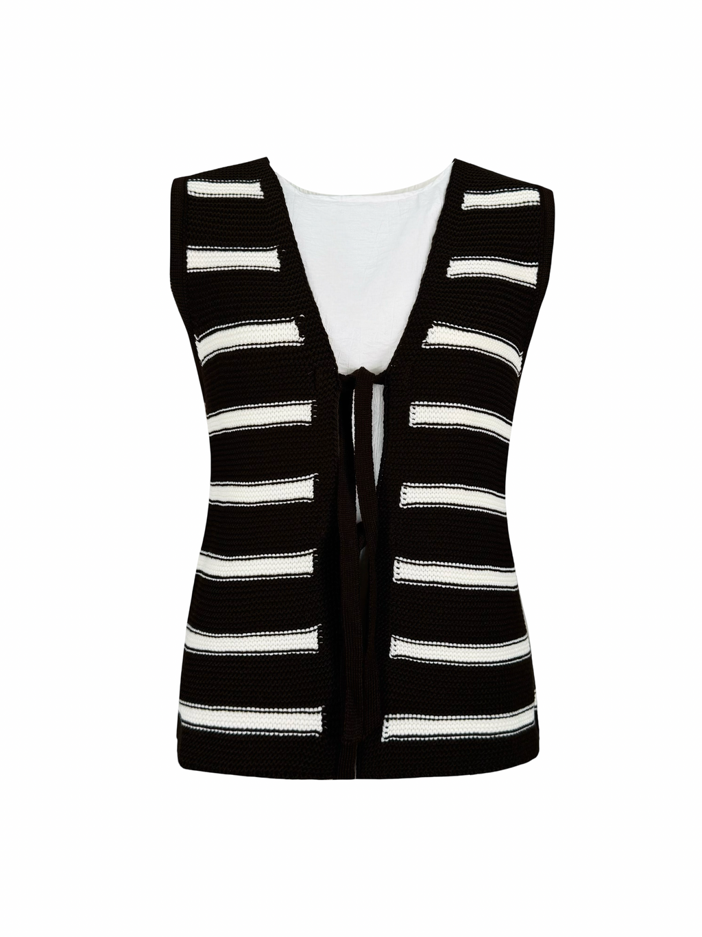 Stripped Ribbon Vest