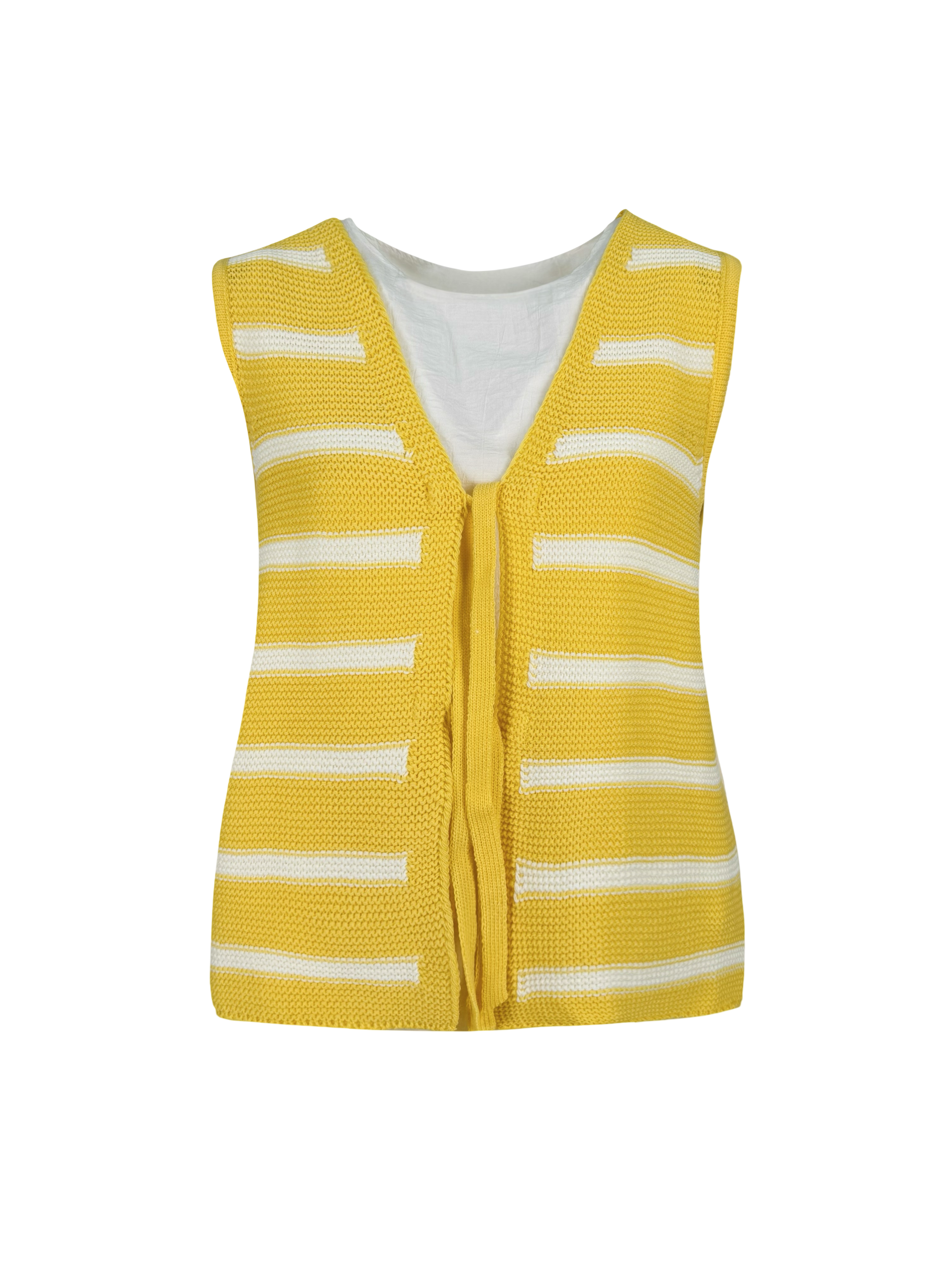Stripped Ribbon Vest