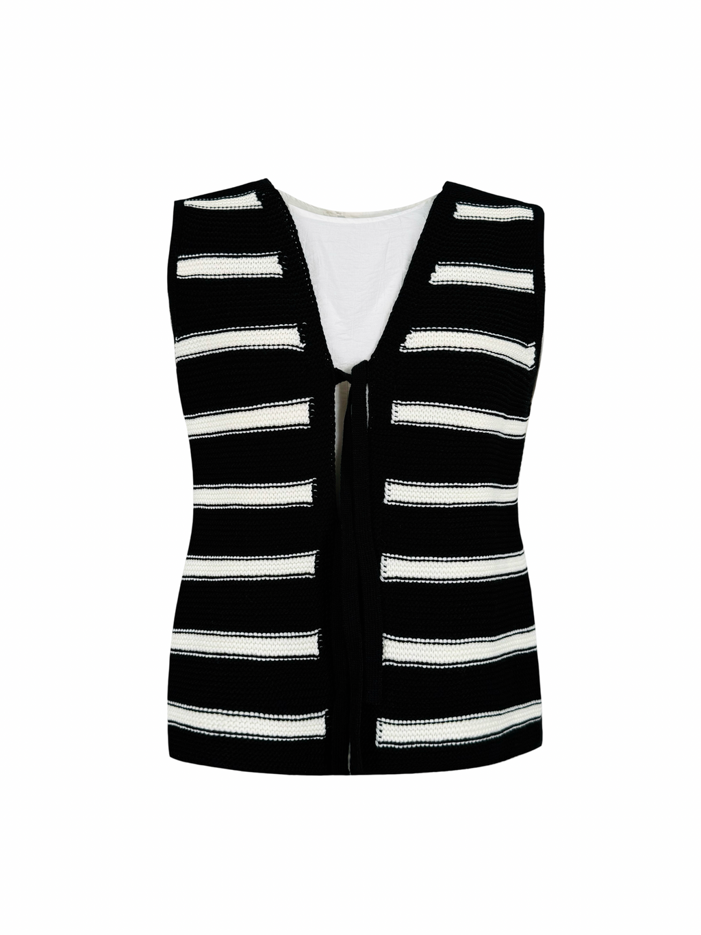 Stripped Ribbon Vest