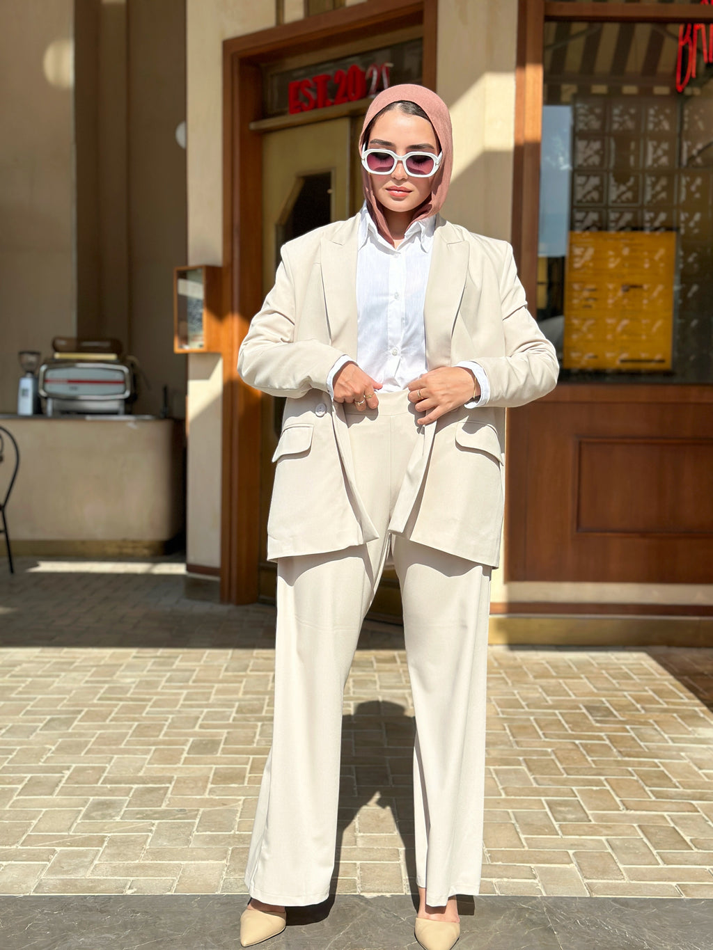 Casual Meeting Pants Oatmeal