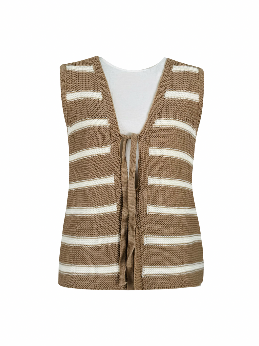 Stripped Ribbon Vest