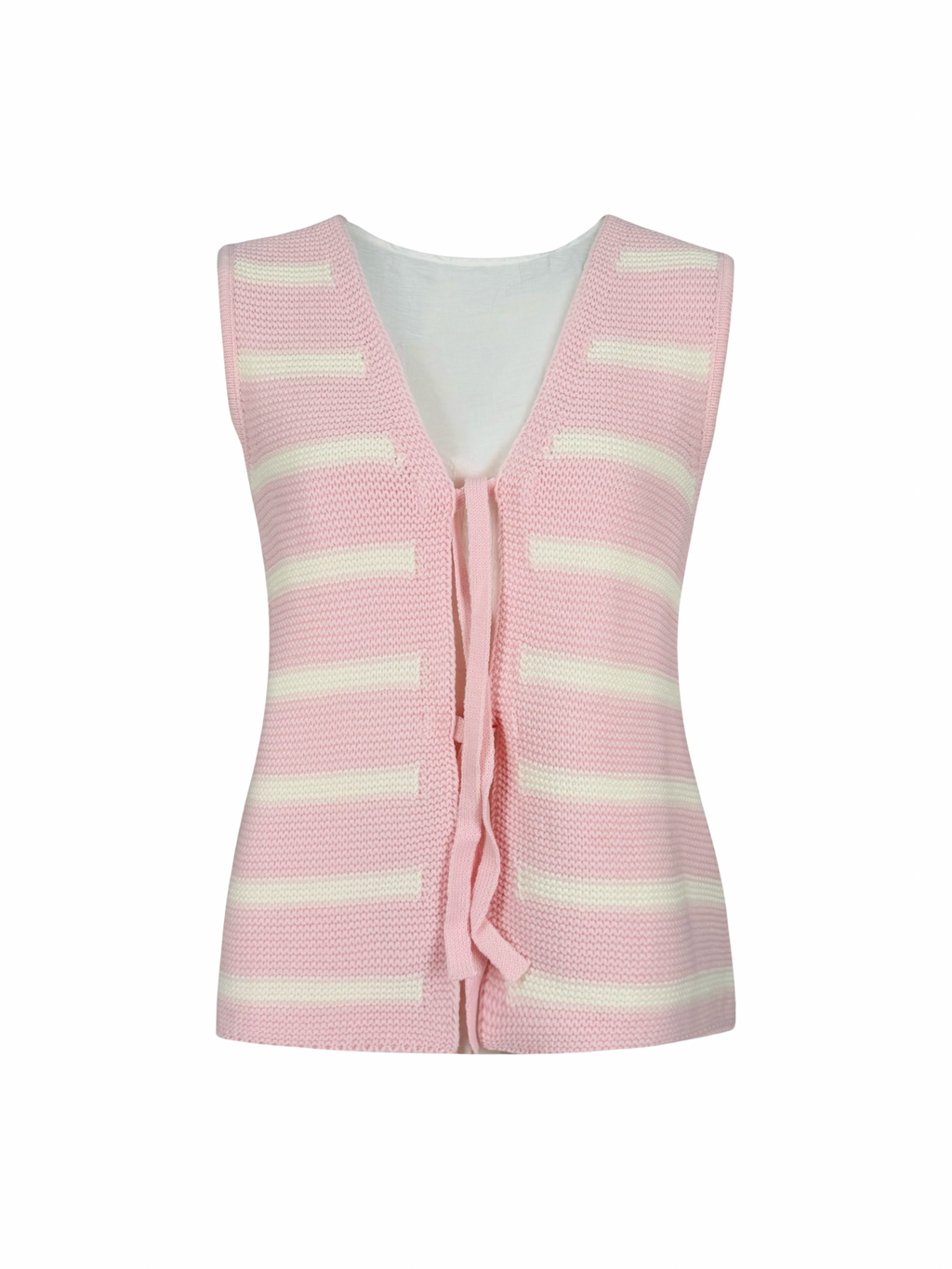 Stripped Ribbon Vest