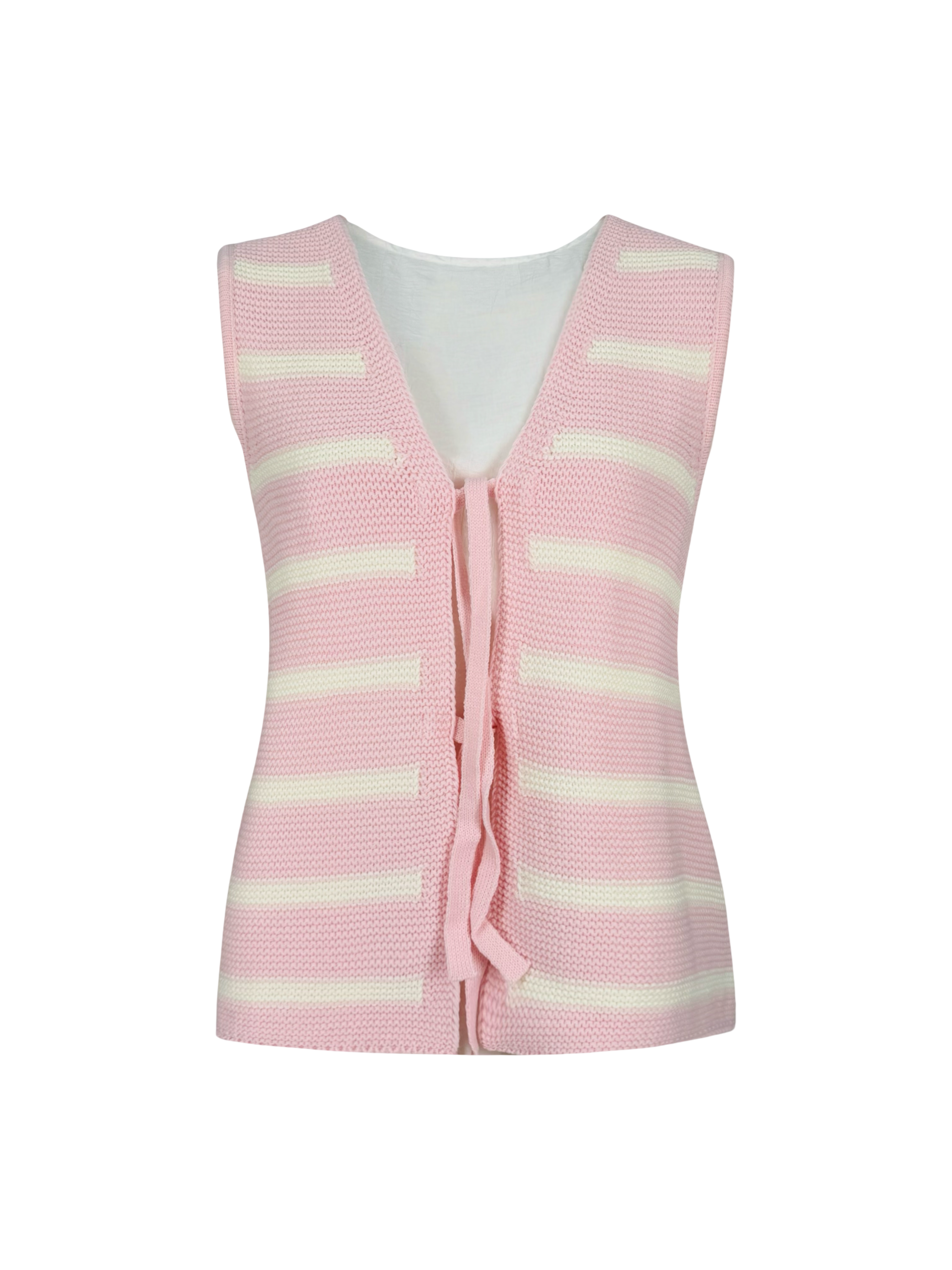 Stripped Ribbon Vest