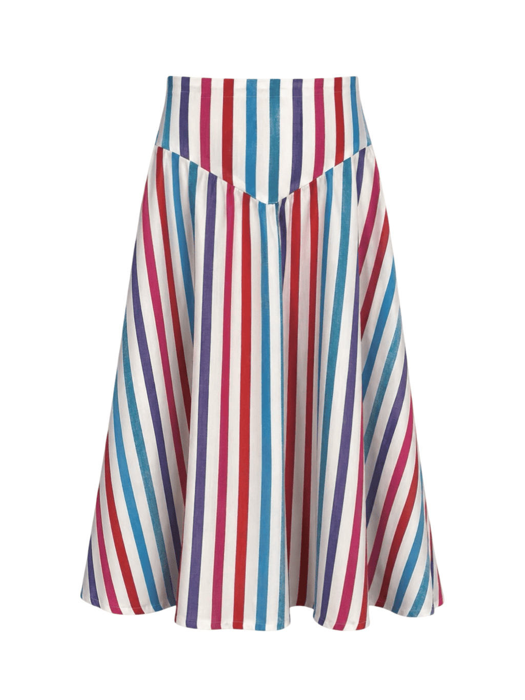 Colorful Stripes Snatched Skirt