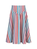 Colorful Stripes Snatched Skirt