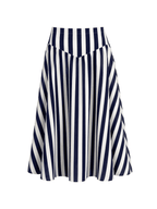 Chunky Stripes Snatched Skirt