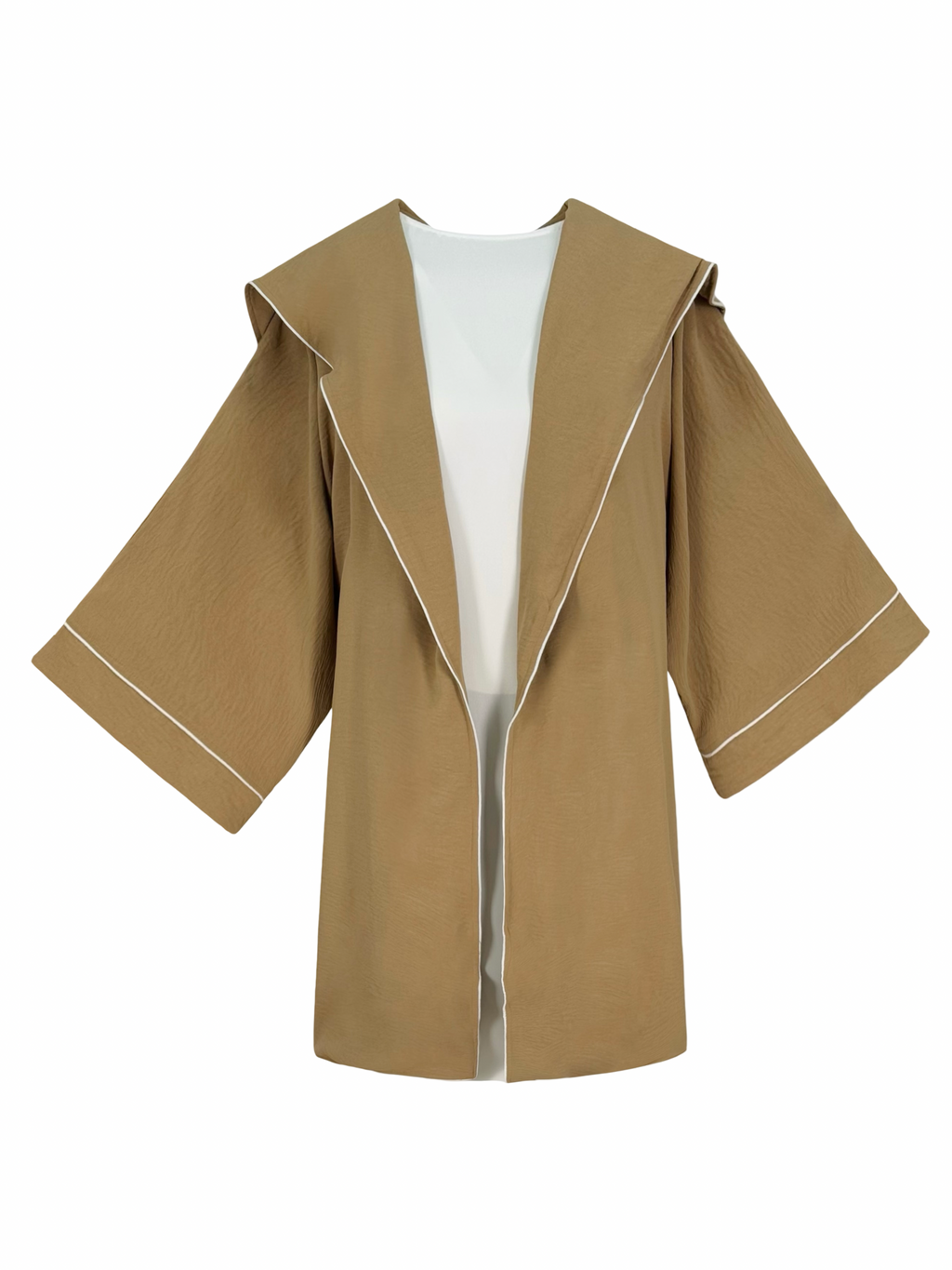 Hooded Trimmed Set Kimono