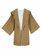 Hooded Trimmed Set Kimono