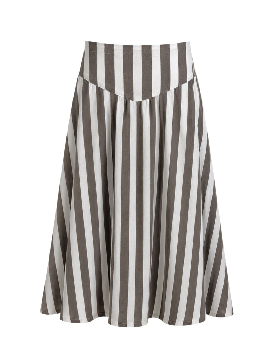 Chunky Stripes Snatched Skirt