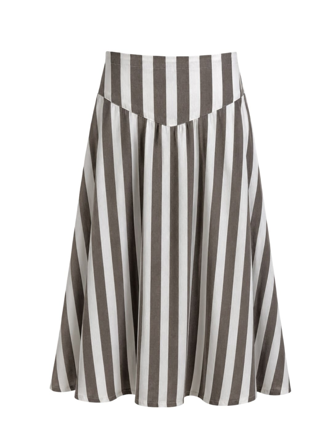 Chunky Stripes Snatched Skirt