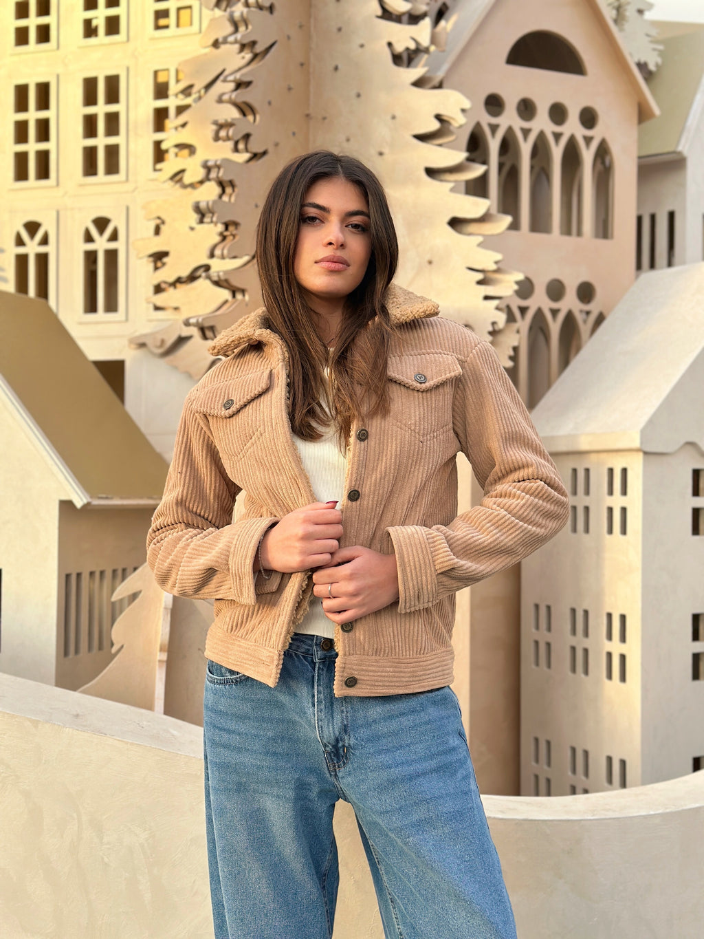 Furry Corduroy Heavy Jacket