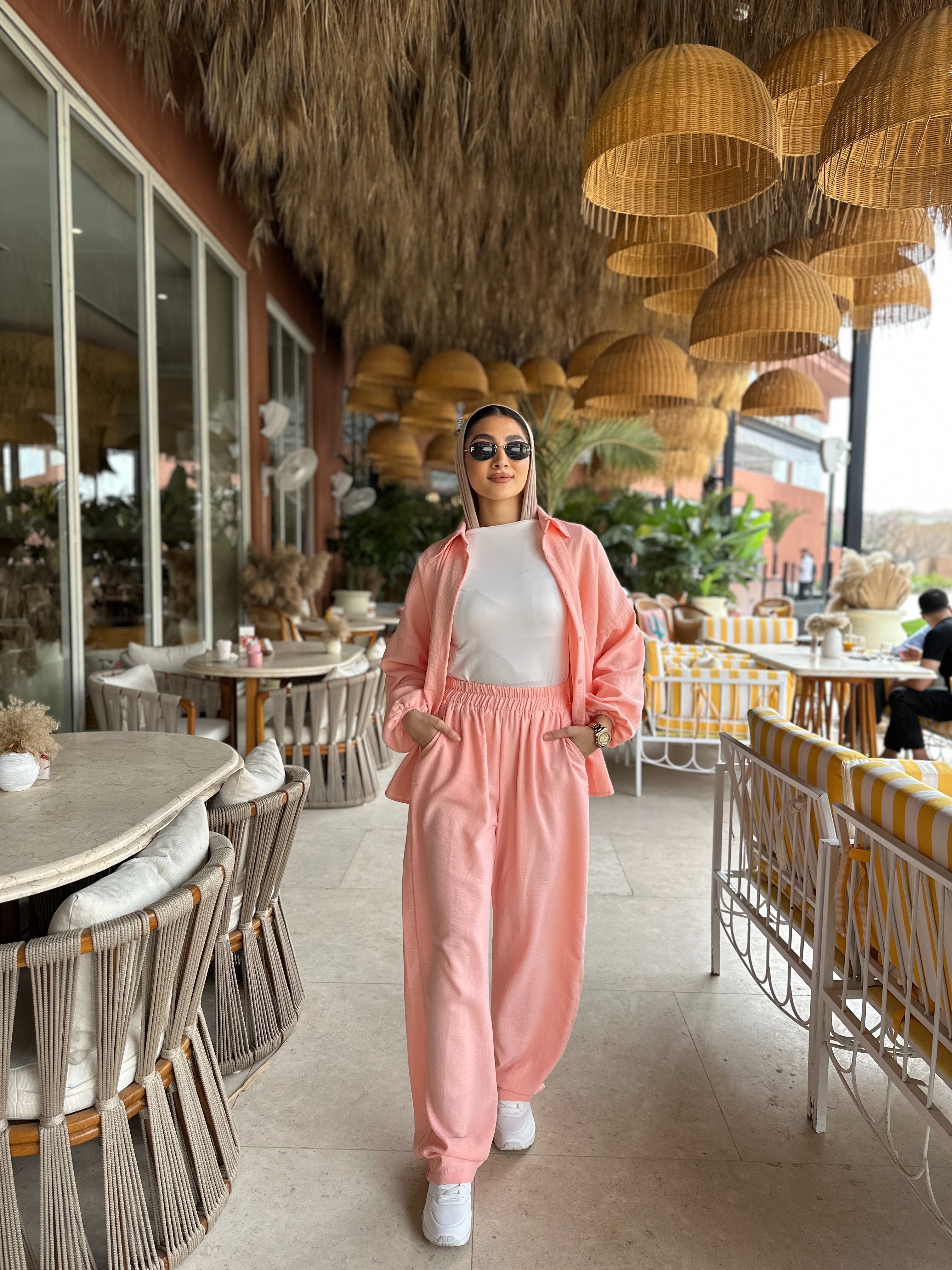 Oversized Linen Set Pants