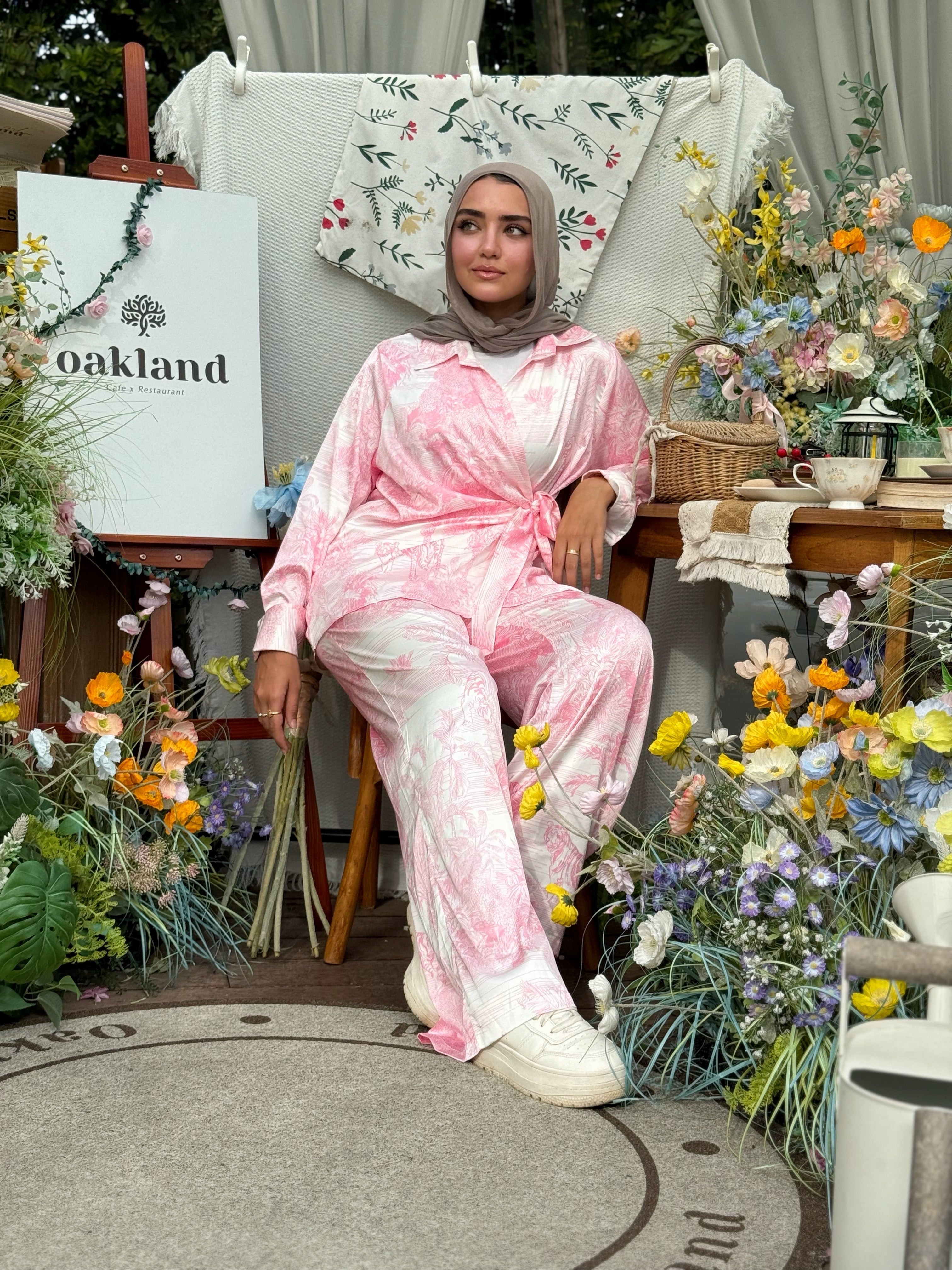 Toile De Jouy Set Pants