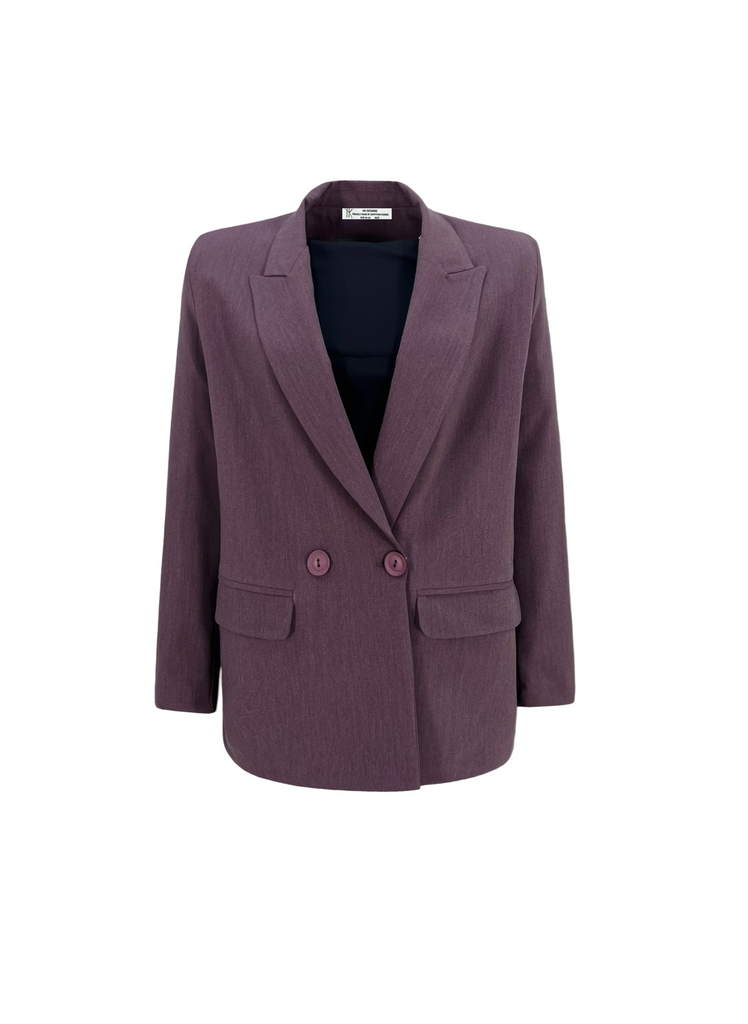 Casual Meeting Blazer Boysenberry