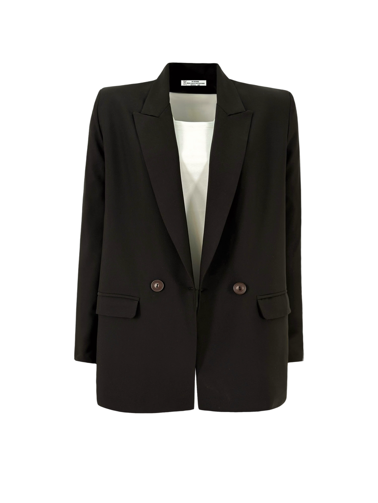 Casual Meeting Blazer Heather Black