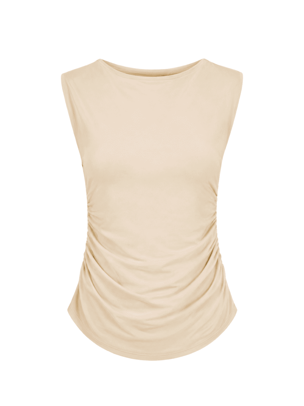 Double layer Snatched Sleeveless Basic