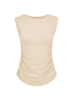 Double layer Snatched Sleeveless Basic