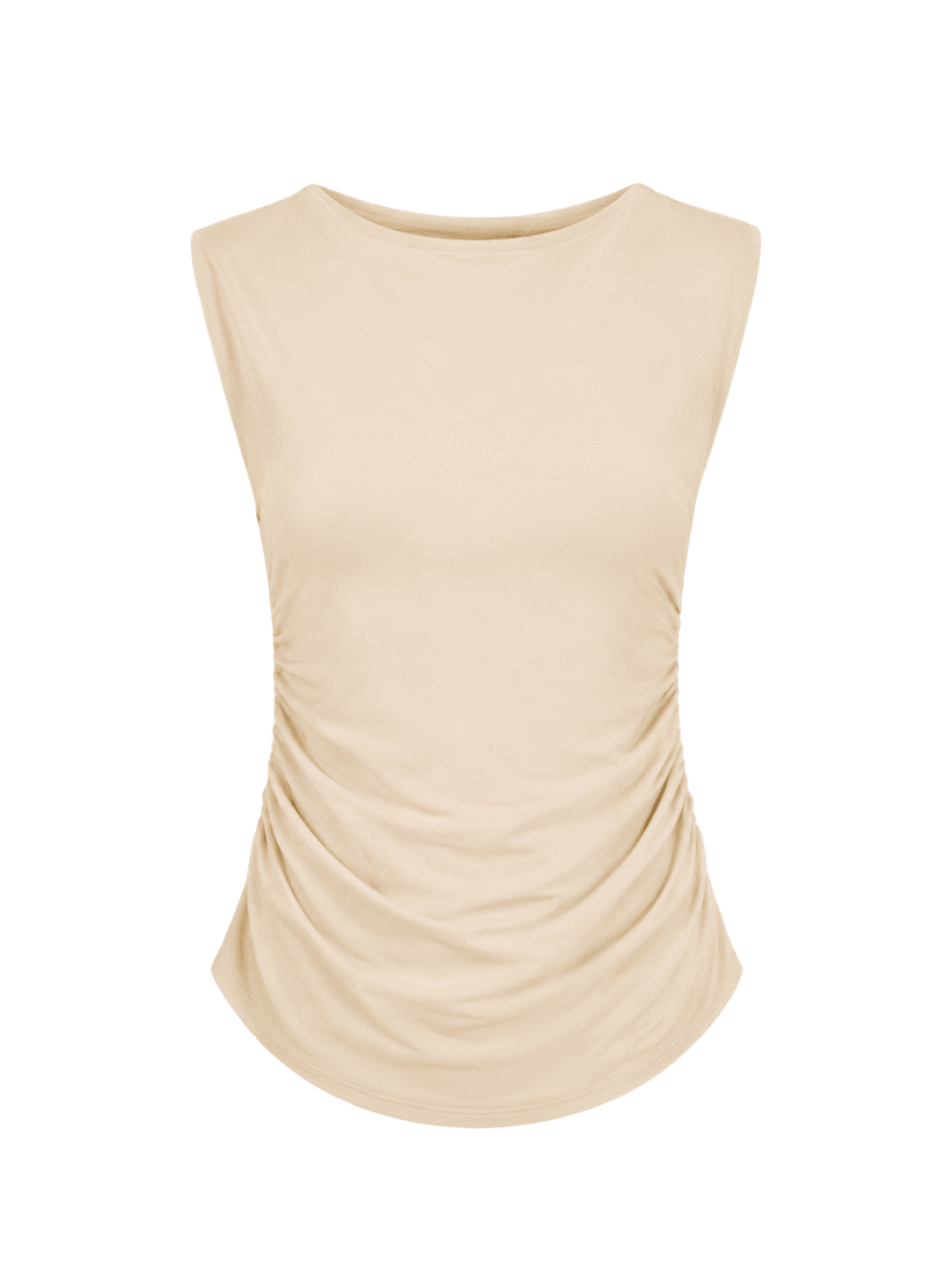 Double layer Snatched Sleeveless Basic